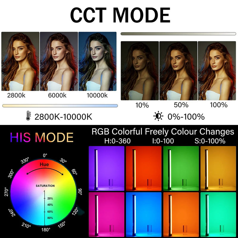 Sokani X25 RGB LED Video Light Handheld Tube Wand Stick CTT Photography Lighting 3000mAh APP Control for YouTube Tiktok