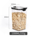 Kitchen Sealed Jars Large Capacity Grain Organizer Plastic Sealed Tank Moisture-proof Kitchen Storage Box Seasoning Jars Set New
