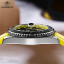 ADDIESDIVE Men's Watch Hot Sale AD2040 41mm Rotatable Bezel Waterproof 200M Diving Watch Colour Rubber Strap Luminous WristWatch