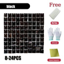 Square glitter wall background with shiny decorative panels,