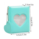New 3-inch Solid Color Photo Album Love Hollow Photocard Holder with Heart Pendant Kpop Idol Cards Collect Book Polaroid Album