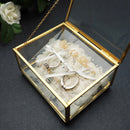 Personalized Crystal Ring Box, Custom Wedding Ring Holder,