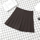 Brown Skirt Ladies 2025 Summer Clothes Women's High Waist Harajuku Korean Style Black Mini Pleated Skirt For School Girl Uniform