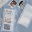 Frosted Photo Album 3/4/5inch Photo Card Train Ticket Card Collection Book Wholesale Transparent Photo Card Storage Album