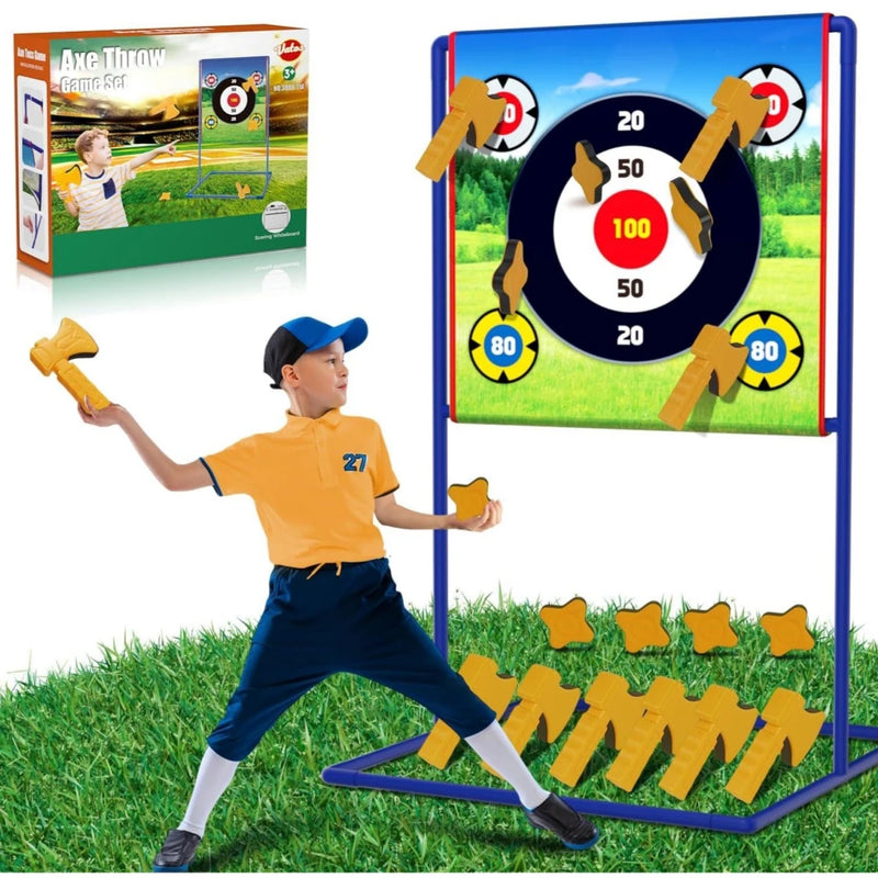 Axe Star Throwing Game Set Toy For Kids Throw Target Fun Indoor Outdoor Sport Party Play Game Birthday Gift for Boys Girls. - VATOS