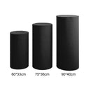 Cylindrical pedestal covers for dessert tables, pedestal covers