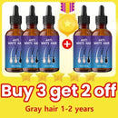 White Hair Care - Grey hair Serum White hairs essence Anti-gray hair, regrow black hairSerum White hairs essence Anti-gray hair,