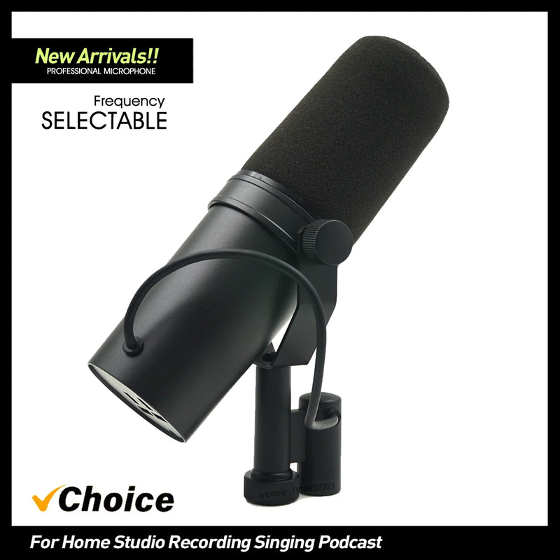 TOP Quality SM7B Dynamic Vocal Microphone with Selectable Frequency Response For Podcasting Home Studio Recording Broadcasting