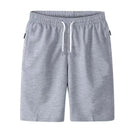 Mens Sports Pocket Solid Drawstring Board Trunk Beach Short
