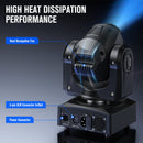 Somspot Gobos Moving Head Light Beam RGBW Stage Effect Lighting Projector for DJ Disco KTV Party Wedding Holiday Bar Club, 1/2PC