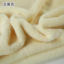 Plain Faux Fur Fabric Smooth Clothes Coats Dolls Sewing Thickened Imitation  Rabbit Plush Textile Soft Silky.