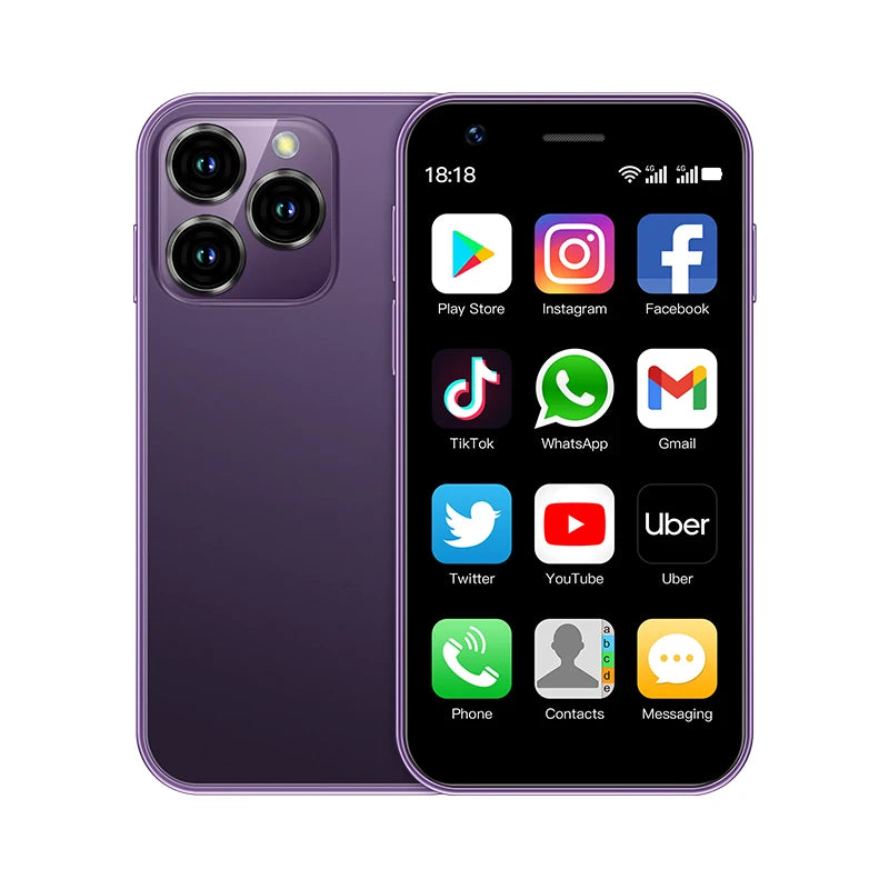 SOYES XS16 Mini - Android 10.0 Smartphone (4G Network, 2GB RAM, 16GB ROM, 3" Screen, 5MP Camera, Dual SIM,