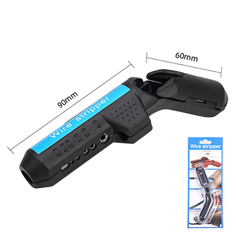 Multifunction Wire Stripper with Curved Handle, Cable Stripping Knife.