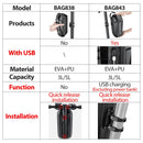 NEWBOLER Electric Scooter Front Bag Handle  Waterproof Quick Release 5L With USB Port EVA Large Capacity Universal Xiaomi Scoote