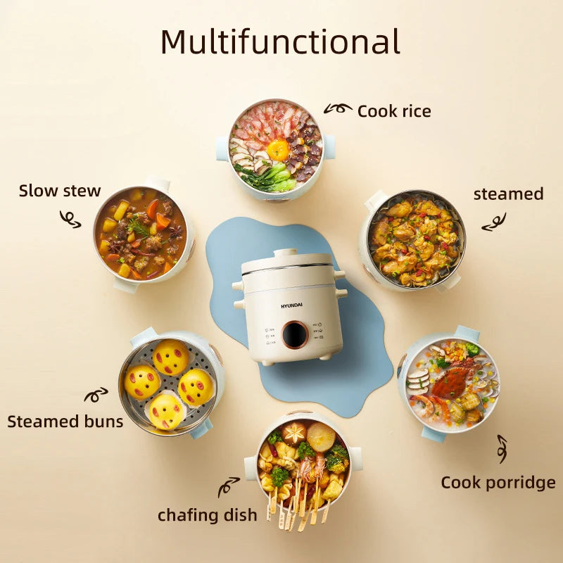 Electric Rice Cooker Cooking ooker Lunch Box, Cookers Electric Skillet Food Steamer 220V - 2L
