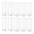 Acrylic Wedding Vase Set, Tall Flower Stands, Clear Column