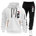 Two sets of 2026 new fashionable men's sportswear, a zippered hooded sweatshirt and sweatpants, for casual fitness and jogging