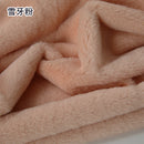 Plain Faux Fur Fabric Smooth Clothes Coats Dolls Sewing Thickened Imitation  Rabbit Plush Textile Soft Silky.