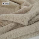 Plain Faux Fur Fabric Smooth Clothes Coats Dolls Sewing Thickened Imitation  Rabbit Plush Textile Soft Silky.
