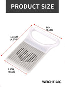 Effortlessly Slice Onions with this 1pc Colorful Onion Slicer Kitchen stainless steel potato chip onion holder