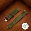 Quick Release Soft Suede Strap 14mm 16mm 18mm Wristband 20mm 22mm Brown Watch Bands Calfskin Bracelet Women&Men Accessories
