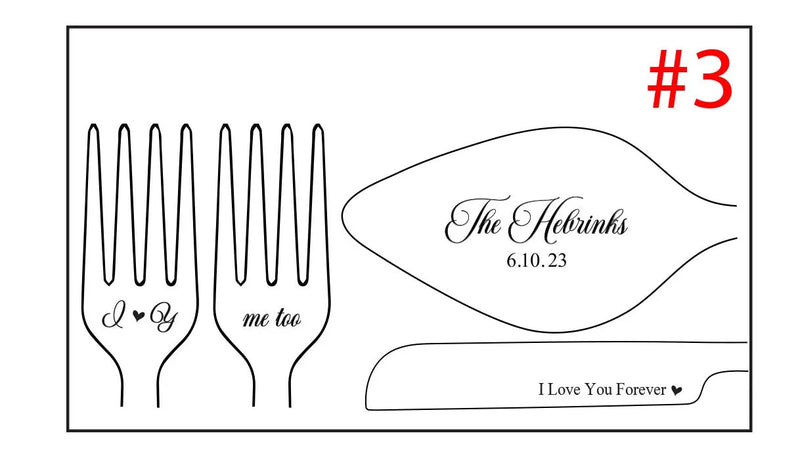 Personalized Wedding Cake Cutting Set, Custom Engraved Gifts,