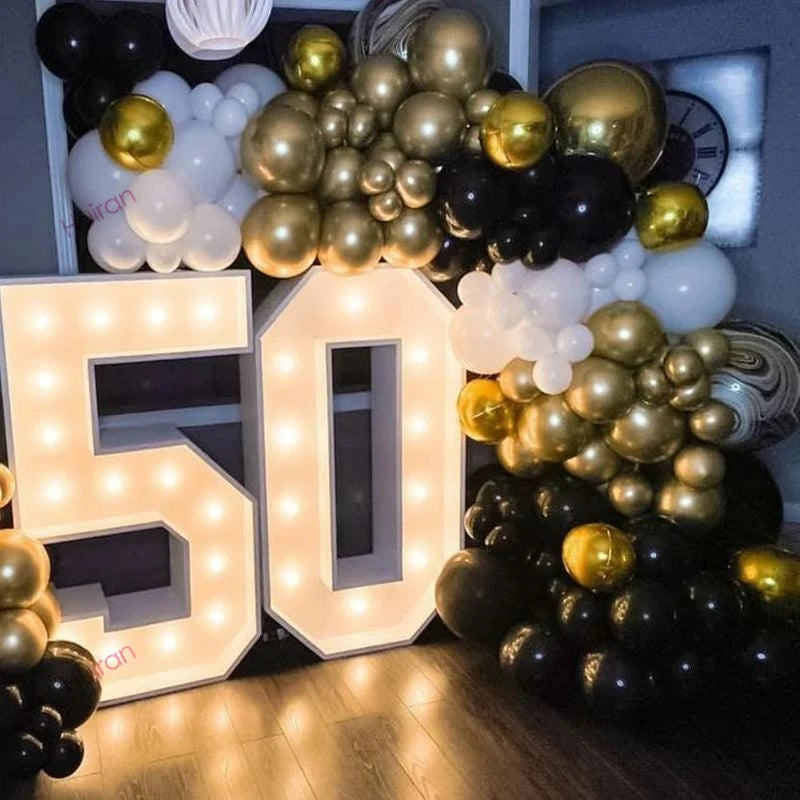 Giant LED Lighted Birthday Number Figure for Decoration