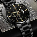 Men's stainless steel watch.