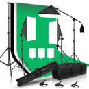 Photography lghting Kit With 2x2M Photo Background Muslin Backdrops Softbox Light Stand Portable Bag Soft BoxFor Photo Studio