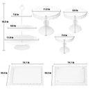 Gold Metal Cake Stand Set, Circular Cupcake Stand, Decoration