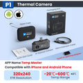 (iPhone&Android) P1 android thermal camera for iphone 320*240 X³IR Resolution 600℃ 25Hz HVAC House Inspection Camera