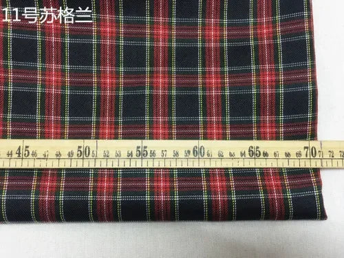 Plaid Fabric Christmas By Meter for Skirt Uniform Dresses Background Diy Sewing Scottish Style Cloth Soft Breathable Comfortable