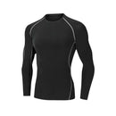 T Shirt MeMen's Running Sport Compression Fitness Tops Tee Quick DryTight Training Gym Sport Running Shirts Jersey