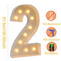 Giant LED Light Up Birthday Number Figure for 1st Birthday, Anniversary, Wedding,