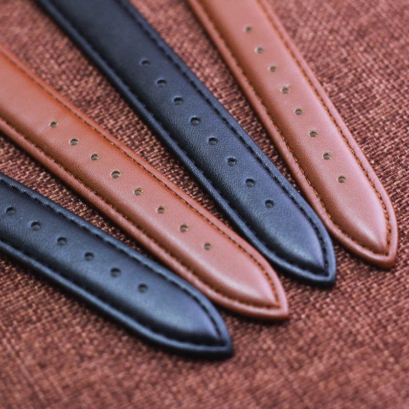 Fashion leather strap watches for woman man children boys young students 12hours quartz waterproof watches clock. - 2025