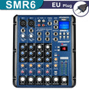 Freeboss 16 Effect 6 Channels Mixing Desk USB Play Record Bluetooth Audio Mixer 3 Band EQ Professional Sound Table Console SMR6