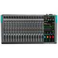 16 Channels Audio Sound Mixer Depusheng MG16 Mixing DJ Console USB with 48V Phantom Power 256 DSP Effects Sound Table for stage