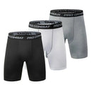Sports Men Leggings Fitness Pants Elastic Compression Tights Gym Running Training Shorts Quick Drying Bottoming Shorts