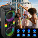 8202 Wireless Bluetooth Super big Speaker With Maximum Peak Power Of  120DB sound Outdoor Portable Party Soundbox  with Mic