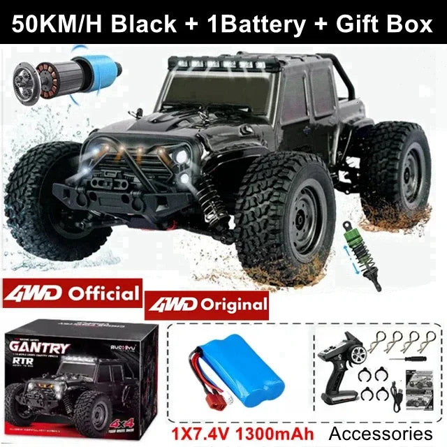 Remote Control Car Off Road 4x4 RC High Speed Buggy Truck Super Brushless 50 or 80KM/H Fast Drift Racing Toy Kids Adults. - 4WD