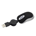Portable Optical Mini Mouse Retractable USB Cable Ergonomic Office Mause Computer peripheral accessories For PC Laptop
