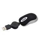 Portable Optical Mini Mouse Retractable USB Cable Ergonomic Office Mause Computer peripheral accessories For PC Laptop
