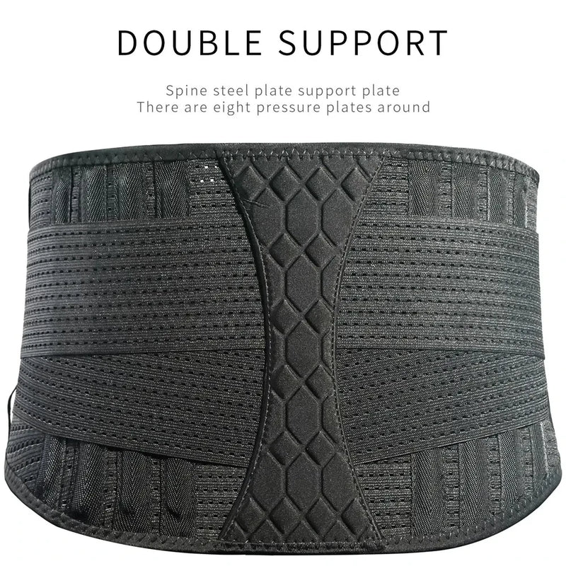 Double Full Back Lumbar Support Belt Waist Orthopedic Corset Spine Decompression Waist Trainer Back Pain Relief. - 1PC GOUNOD