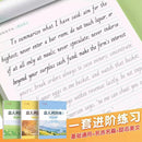 Italian and English cursive workbook with inspirational quotes and elegant cursive practiceor