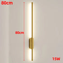 Strip LED Living Room Wall light Modern Nordic Sofa background Full copper Bedroom Bedside wall light AC85-265V - 80cm 60cm