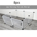 Playpen DIY Small Pet Freely Combined Foldable Dog Cage Yard Fence for Dog Cat Kitten Rabbit Guinea Pig Bunny Hedgehogs