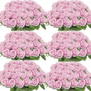 Artificial Roses Flowers Velvet Rose Bouquet for Home Wedding Decoration.