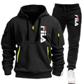 Two sets of 2026 new fashionable men's sportswear, a zippered hooded sweatshirt and sweatpants, for casual fitness and jogging
