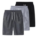 Mens Sports Pocket Solid Drawstring Board Trunk Beach Short