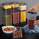 Kitchen Sealed Jars Large Capacity Grain Organizer Plastic Sealed Tank Moisture-proof Kitchen Storage Box Seasoning Jars Set New